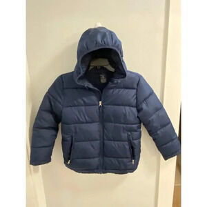 KIDS NAVY BLUE FADED GLORY PUFFER JACKET SIZE SMALL 6-7  NO FLAWS  NO DEFECTS